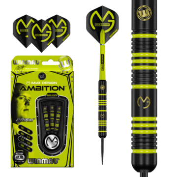 Winmau michael van gerwen ambition black coated br 0
